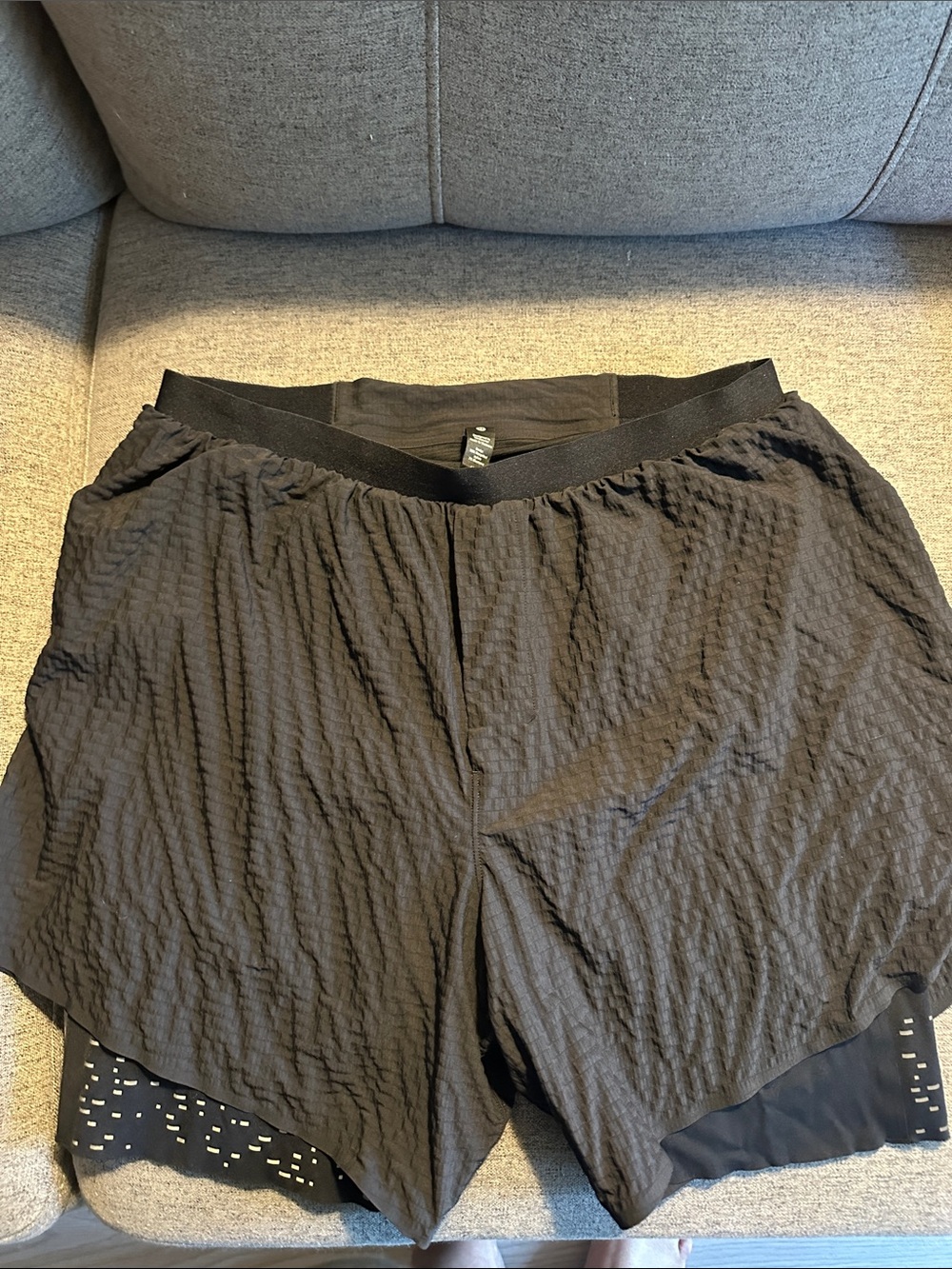lululemon athletica Black Layered Athletic Shorts